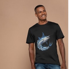 Powerful Marlin & Anchor Digital Art Bundle Ocean Inspired Cartoon Illustrations