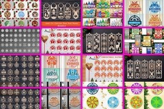 Christmas Decorations SVG Bundle, 538 Laser Cut Files, Digital Download