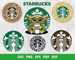 Starbucks SVG Bundle – Coffee Cut Files for Cricut, Silhouette & Laser Cutting
