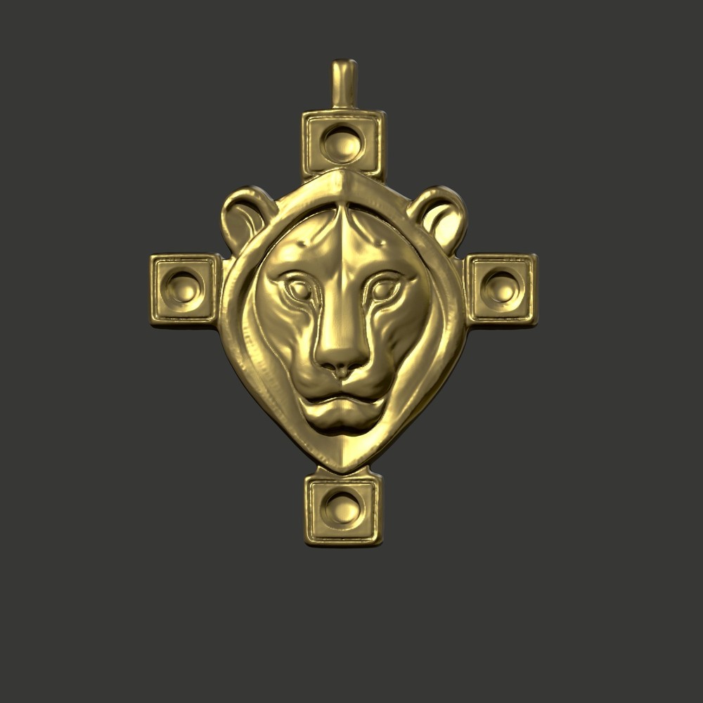 Digital Lion Head STL – 3D Model for CNC / 3D Print