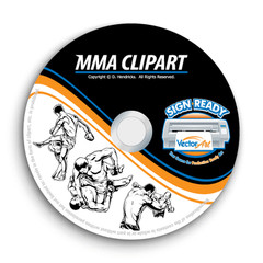 MMA CLIPART-VECTOR CLIP ART-VINYL CUTTER PLOTTER IMAGES & TSHIRT EPS GRAPHICS CD