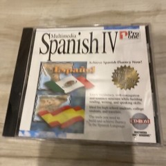 Multimedia Spanish IV 4 Pro One for IBM Windows PC CD-ROM Software – Sealed, New