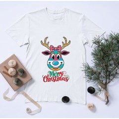 16 pcs Merry Christmas Reindeer Digital Art Festive Cartoon Christmas Design
