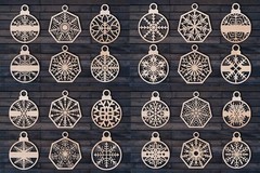 Christmas Decorations SVG Bundle, 538 Laser Cut Files, Digital Download
