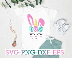 Easter Unicorn bunny SVG, Unicorn svg files, SVG files cricut, Digital download