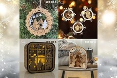 Christmas Laser Cut Mega Bundle 20+, 3D SVG Files, Digital Download