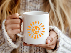 107 Sun SVG Bundle Cute Sunshine PNG Celestial Sunrise Silhouette Boho Cricut Fi