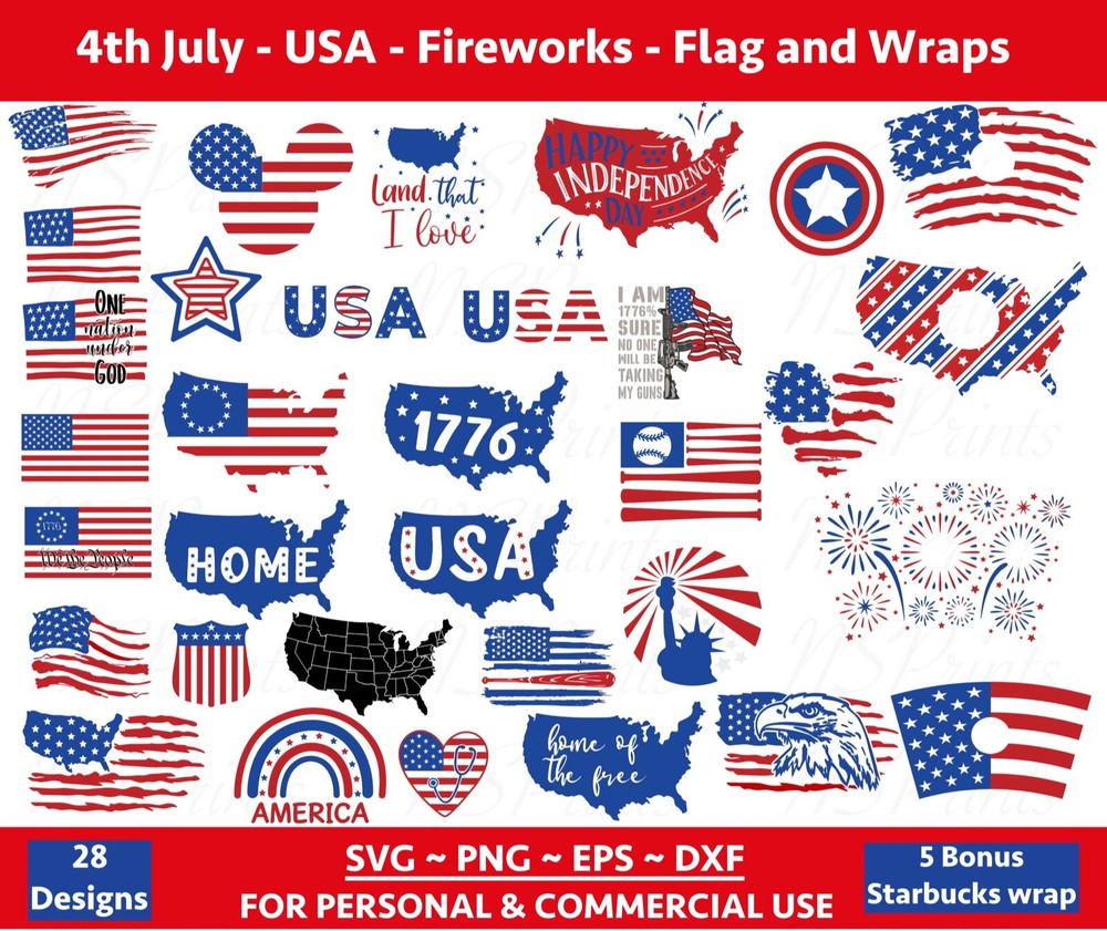 4th of July Family SVG Bundle, patriotic svg, america svg, USA, fourth of july