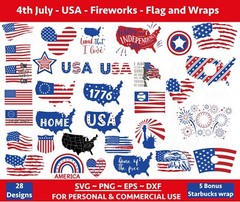 4th of July Family SVG Bundle, patriotic svg, america svg, USA, fourth of july