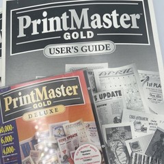 Broderbund PrintMaster Gold 1997 PC MAC Software Rare Tested
