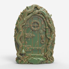 Steampunk Fairy Door 3D Art File – STL for Router & 3D Printer Use