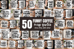 50 Funny Office Coffee Mug SVG Bundle | Sarcastic & Humorous Designs