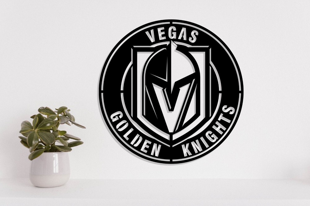 Vegas Golden Knights badge laser cut vector files dxf, svg, eps. ai, pdf, png