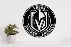 Vegas Golden Knights badge laser cut vector files dxf, svg, eps. ai, pdf, png