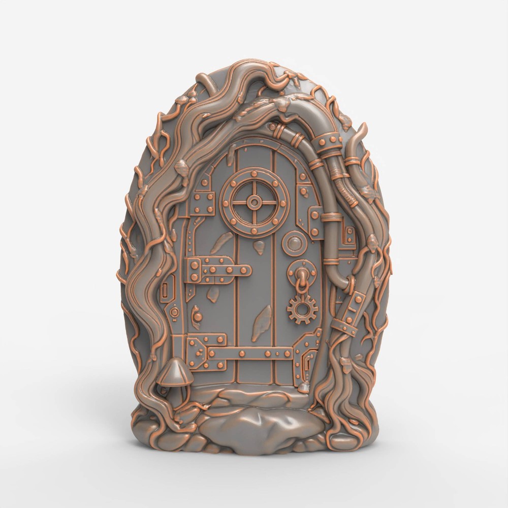 Steampunk Fairy Door 3D Art File – STL for Router & 3D Printer Use
