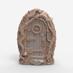 Steampunk Fairy Door 3D Art File – STL for Router & 3D Printer Use