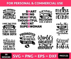 20 Mom svg bundle hand lettered | mothers day svg | mom life svg | mama svg |