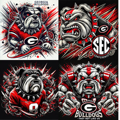 48 Georgia Bulldogs PNG clipart Digital desktop wallpaper shirt transfer art