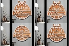 Christmas Decorations SVG Bundle, 538 Laser Cut Files, Digital Download