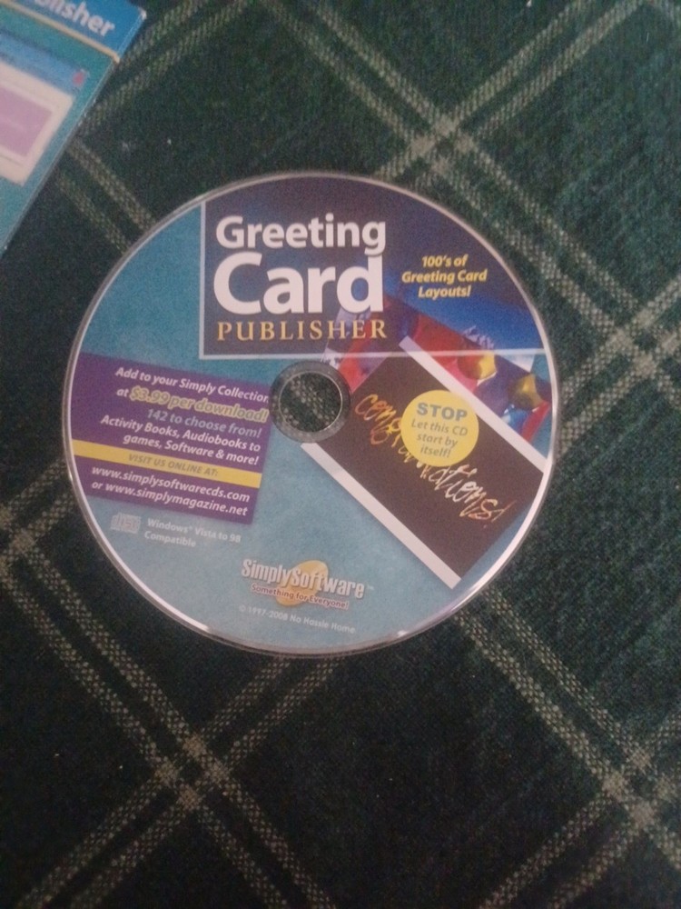 ​Greeting Card Publisher – Simply Software (PC CD-ROM)