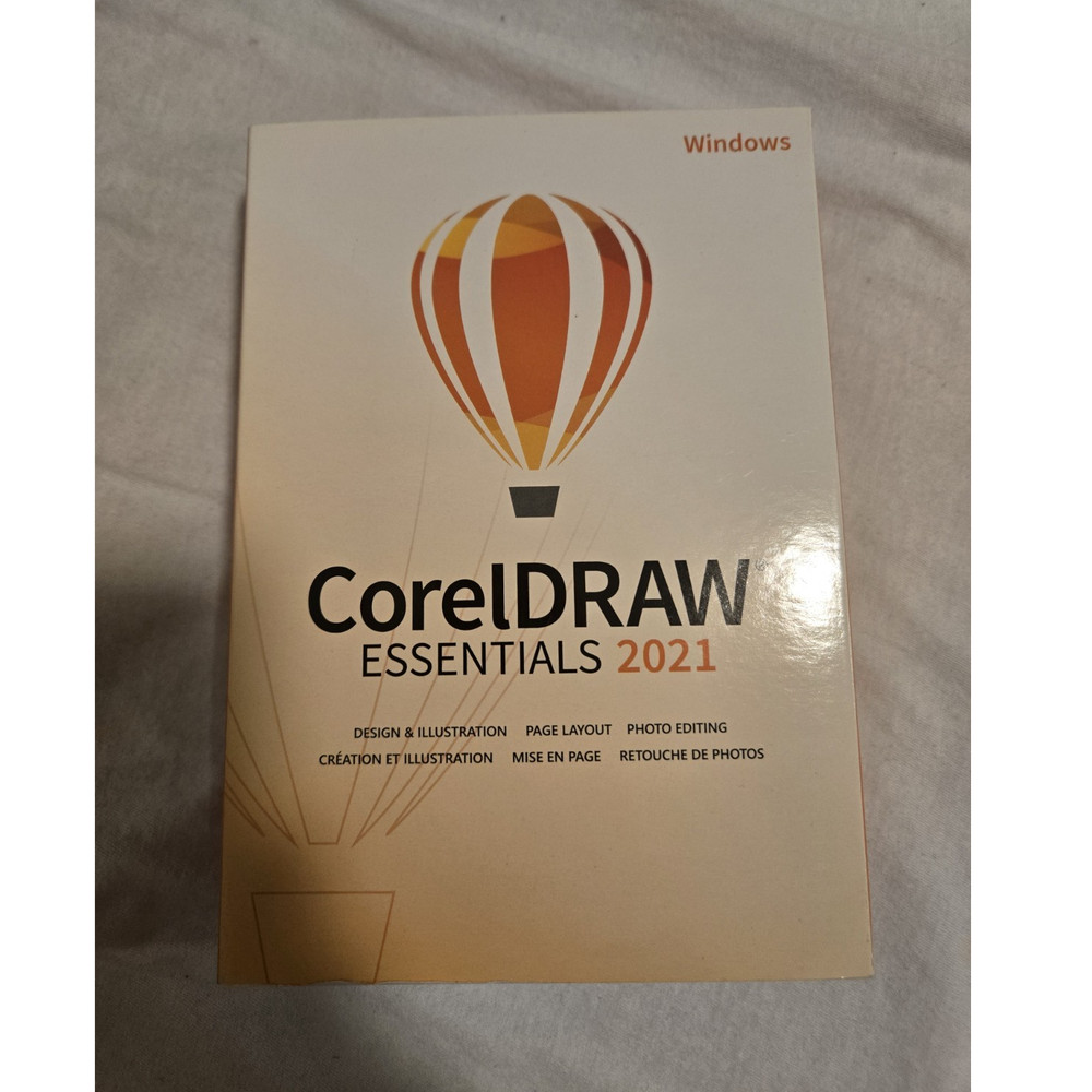 Corel CorelDRAW Essentials 2021 Graphic Design Software for Windows