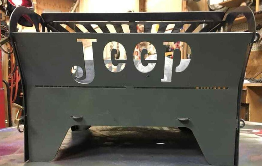 JEEP DXF File Firepit CNC Plasma Laser Waterjet Plotter Router Vector CNC File