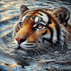 Tiger Digital Image Picture Photo Wallpaper Background Desktop Art Clipart AI