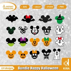 Bundle Halloween Svg, cricut, png, Studio digital diseños de archivos cortes