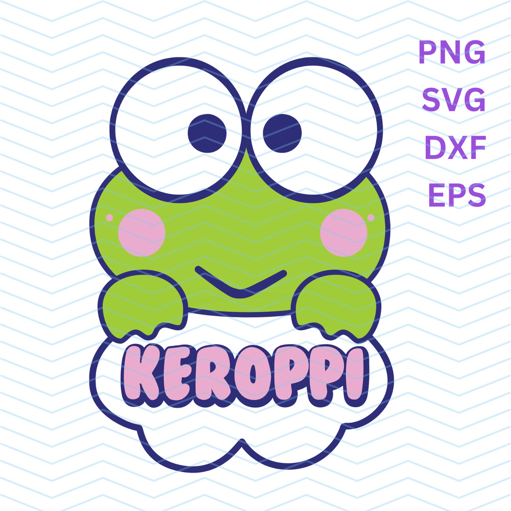 Keroppi S4nrio Kitty SVG Cricut, Silhouette Cut Files