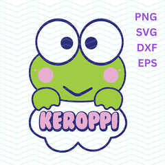 Keroppi S4nrio Kitty SVG Cricut, Silhouette Cut Files
