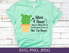 SVG, PNG “When A Flower Doesn’t Bloom, Autism Awareness” For Cricut Design Space