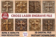 3D Laser Engrave Files Bundle, Engraved Wood Art, Digital Download