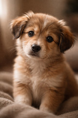 Realistic Puppy Digital Illustration Set (5 Images)