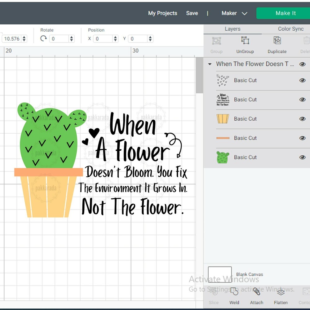 SVG, PNG “When A Flower Doesn’t Bloom, Autism Awareness” For Cricut Design Space