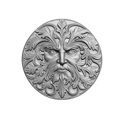 Green Man Relief Relief 3D Model STL File for Wood CNC Carving