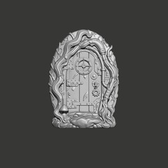 Steampunk Fairy Door 3D Art File – STL for Router & 3D Printer Use