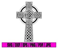 Christianity png, Laser Engraved New Celtic svg, cross dxf, Design Digital File
