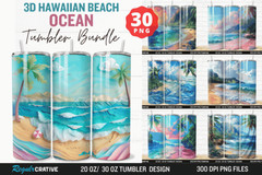 3D Tumbler Wrap Bundle PNG 20oz 30oz Skinny Sublimation , Digital Download