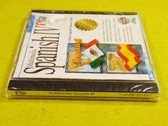 Multimedia Spanish IV 4 Pro One for IBM Windows PC CD-ROM Software – New Sealed