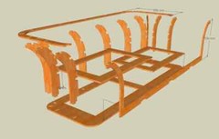 sofa structure Laser Cut CNC Router Plane design dxf art Vector