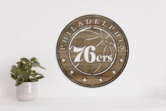 Philadelphia 76ers Laser Cut file dxf, svg, eps. ai, pdf, png Ready to cut