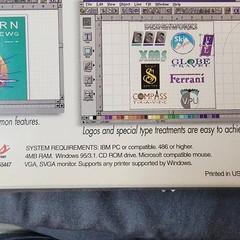 CompuWorks Draw 2 PC CD desktop design illustration clipart truetype fonts tools