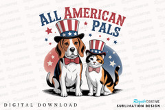 Vintage 4th of July PNG Bundle Patriotic Sublimation Designs, Digital Download