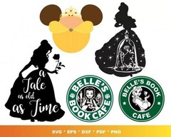 Belle SVG Bundle for Cricut, Princess Belle SVG Files for Silhouette