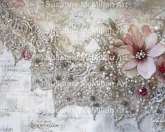 Digital Download Clip Art “LACE, PEARLS & PRECIOUS STONES”, pack of 40