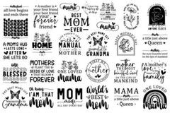 30 Mother’s Day SVG Bundle | Mom Quotes, Floral Designs | Cricut & Silhouette