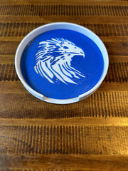 Majestic Eagle Coaster with Holder STL files for 3d printing and CNC Router