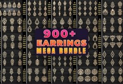 900+ Laser Cut Earring Vector Designs SVG DXF EPS AI PDF PNG Cut Files