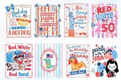 4th of July USA 250th Anniversary PNG Bundle, Digital Download