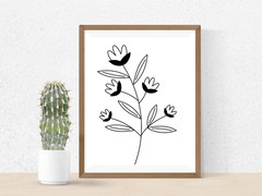 85 Floral Line Art SVG Bundle Wildflower Minimalist Botanical Cricut Cut Files